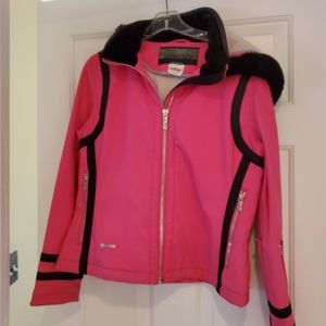 SPYDER HOT PINK SKI JKT SZ 12 W/HOOD